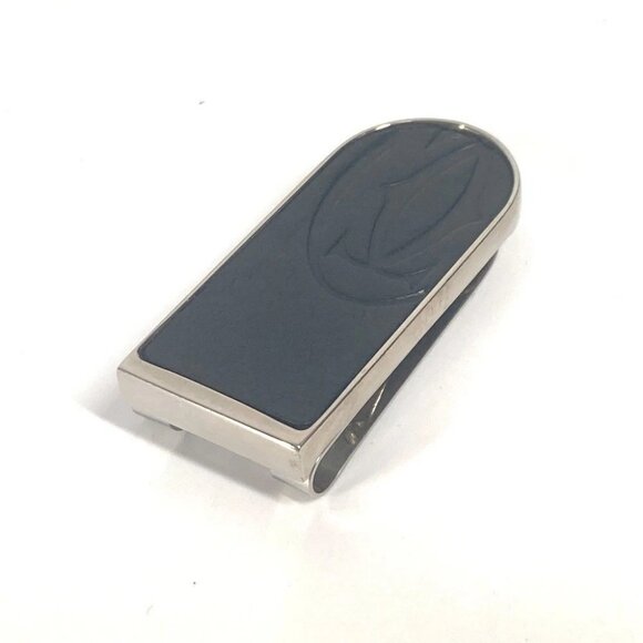 CARTIER logo Wallet Money clip SS / Leather Black/Silver - Picture 2 of 13